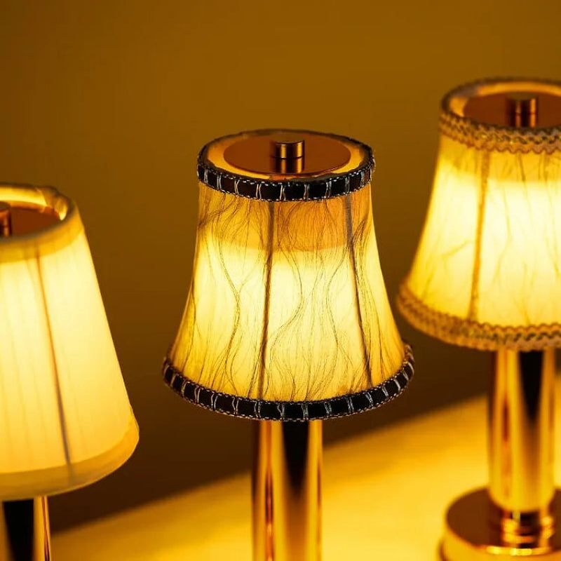 Brass Table Lamp - Wireless Design with Soft LED Lighting for Any Room 2
