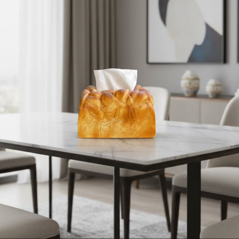 Bread-Shaped Tissue Holder - Fun Tissue Box Cover for Whimsical Decor 0