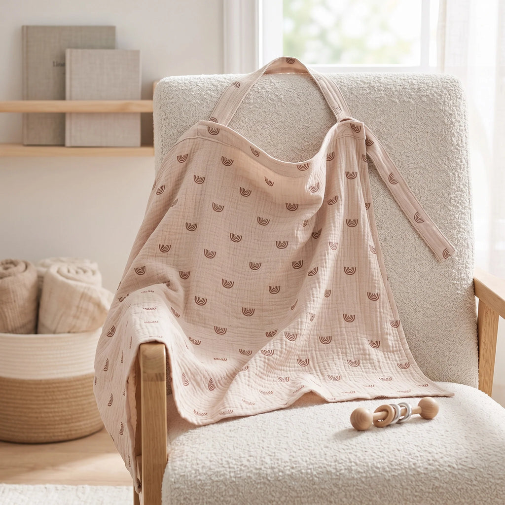 Breathable Nursing Cover Poncho - Comfortable & Discreet Breastfeeding 8