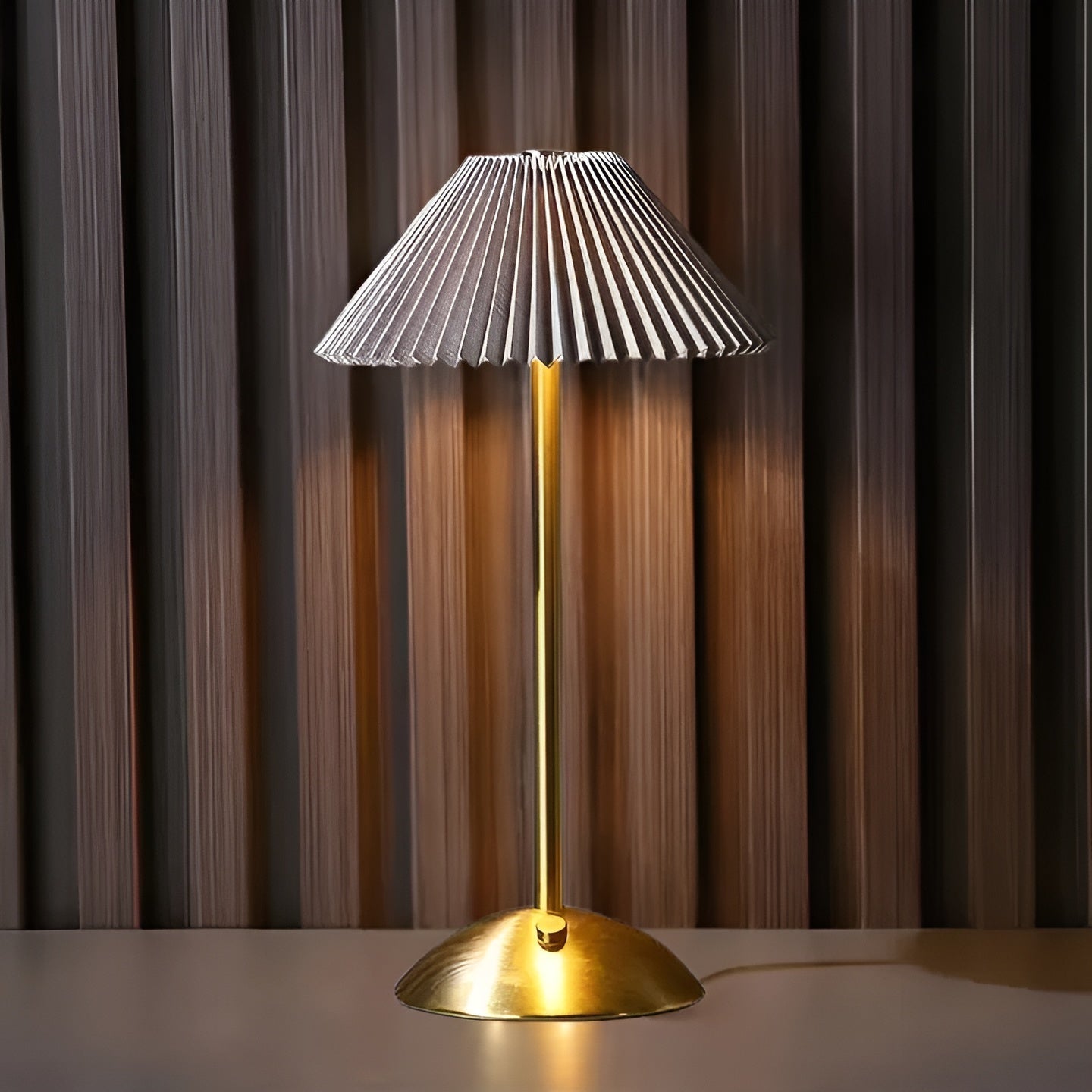 BrightGlow Cordless Table Lamp - Elegant, Battery Operated Design 1