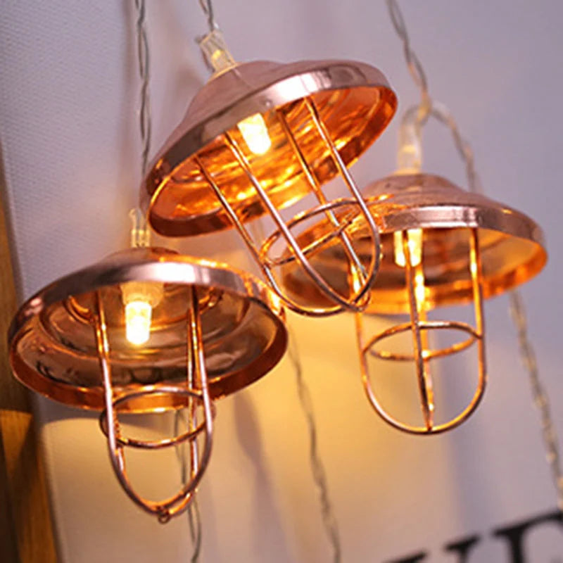 Bronze Art Deco LED String Light - Warm Glow & Adjustable Lengths 2