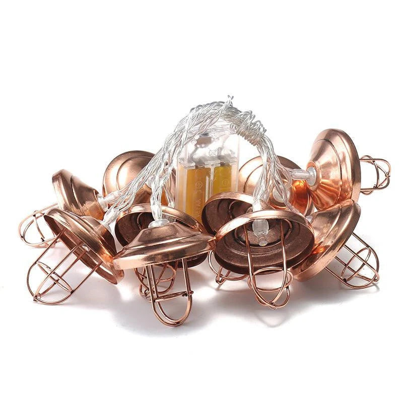 Bronze Art Deco LED String Light - Warm Glow & Adjustable Lengths 5