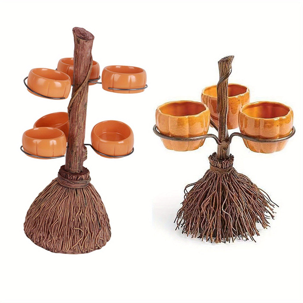 Broomstick Bowls - Unique Resin Halloween Snack & Salad Bowls 1