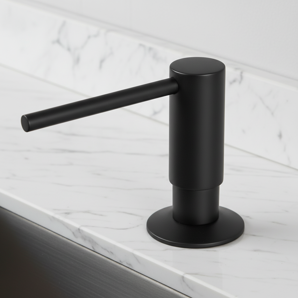 Built-In Kitchen Soap Dispenser - Durable Brass Pump & Space-Saving Design 3