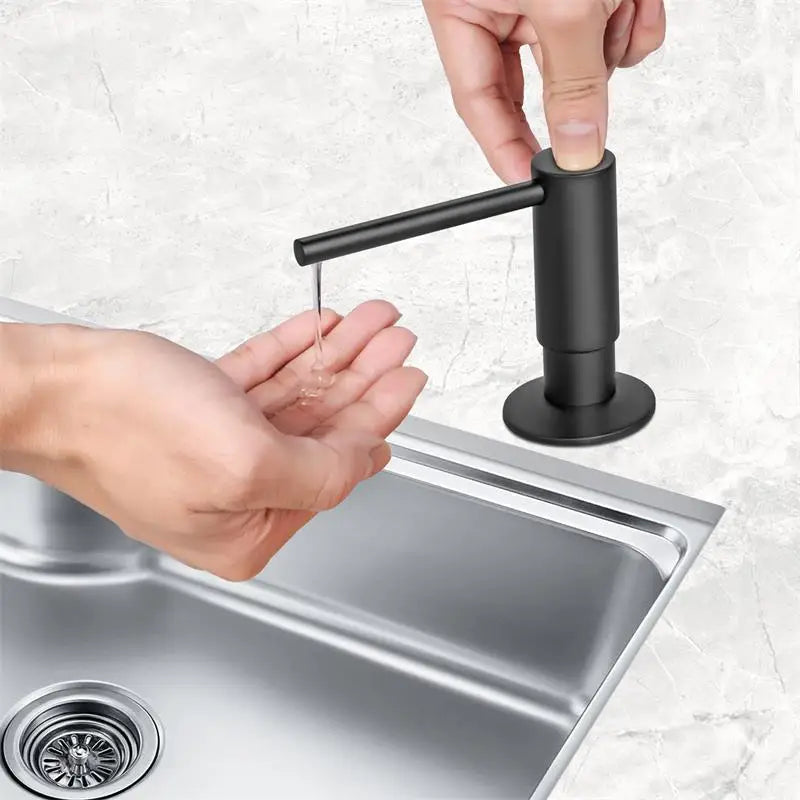Built-In Kitchen Soap Dispenser - Durable Brass Pump & Space-Saving Design 4