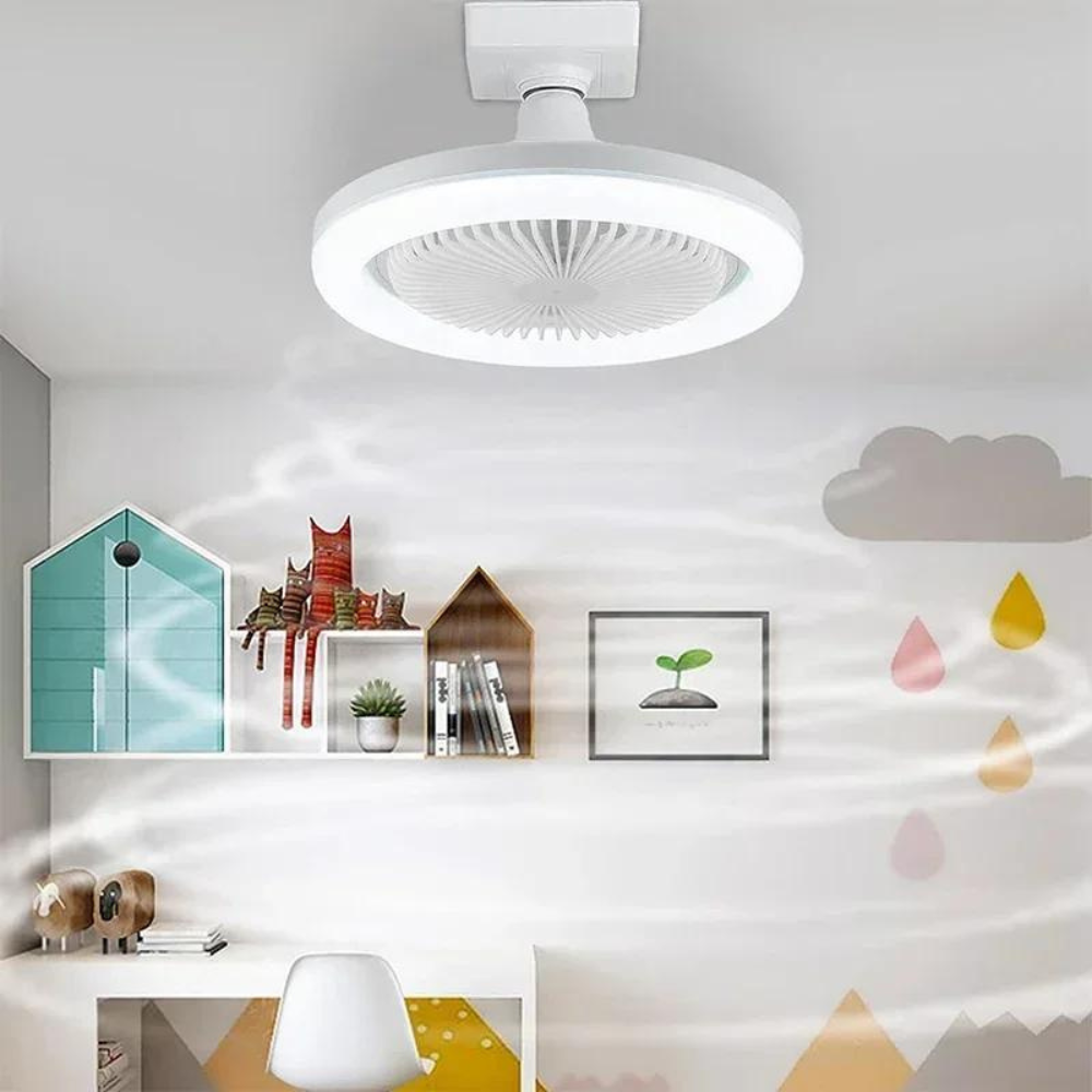 Bulb Fan for Aromatherapy - Adjustable Breeze & Essential Oil Diffuser 0