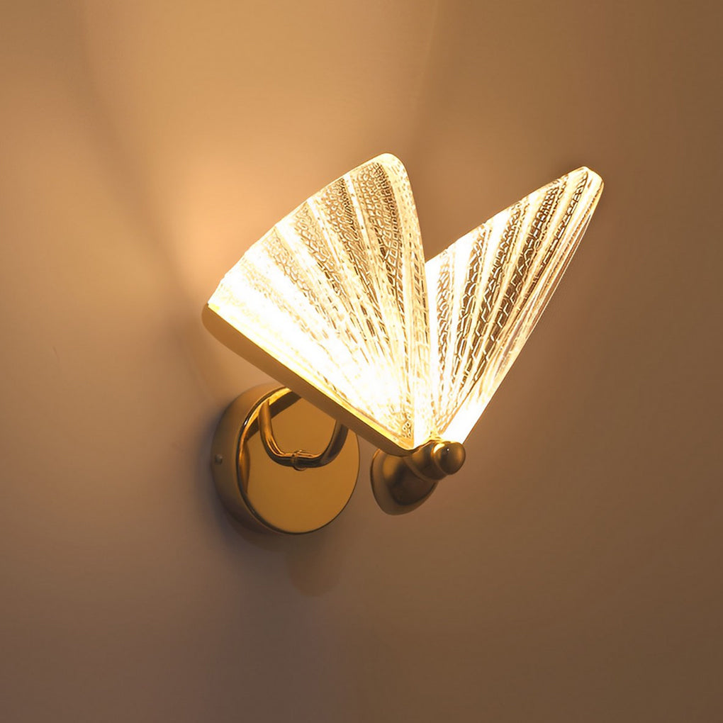 Butterfly Wall Lamp - Elegant Metal & Acrylic Sconce Light for Ambient Lighting 3