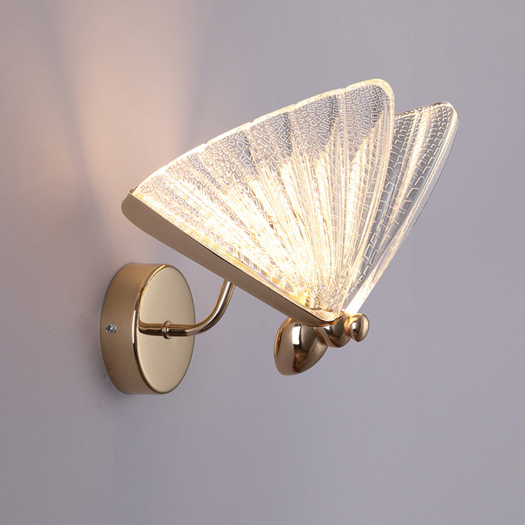 Butterfly Wall Lamp - Elegant Metal & Acrylic Sconce Light for Ambient Lighting 4