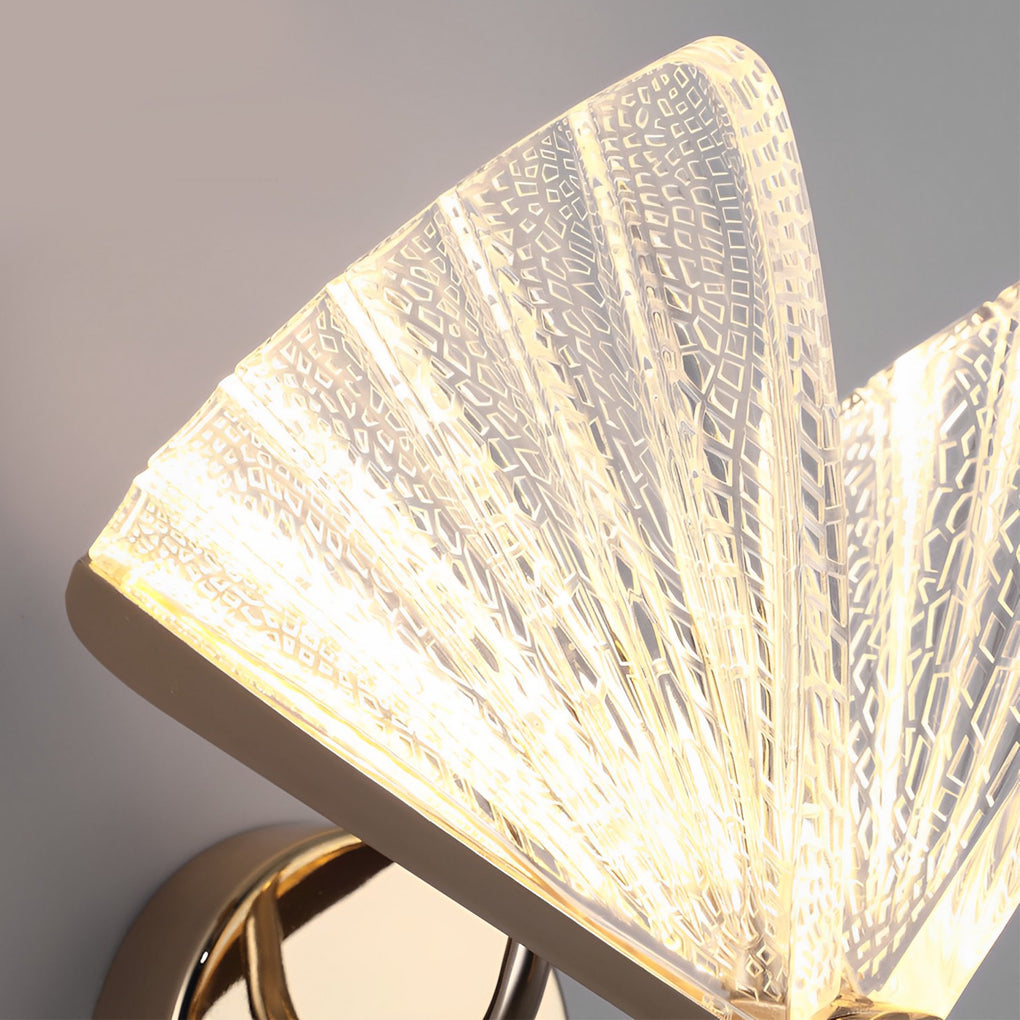 Butterfly Wall Lamp - Elegant Metal & Acrylic Sconce Light for Ambient Lighting 7