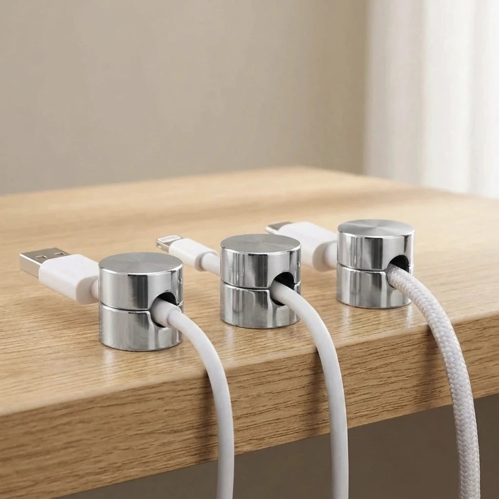 Cable Clips Aluminum Alloy Adhesive Cable Anchors 3 Pack 8