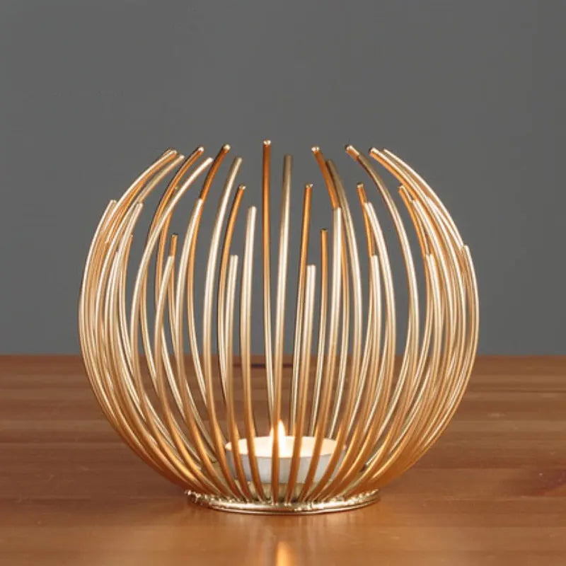 Candle Holder Bronze Small Medium Large Decorative Stand, Elegant Design 2