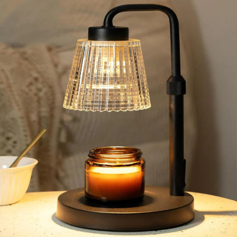 Candle Warmer Lamp - Flameless, Dimmable & Timer for Cozy Fragrance 0