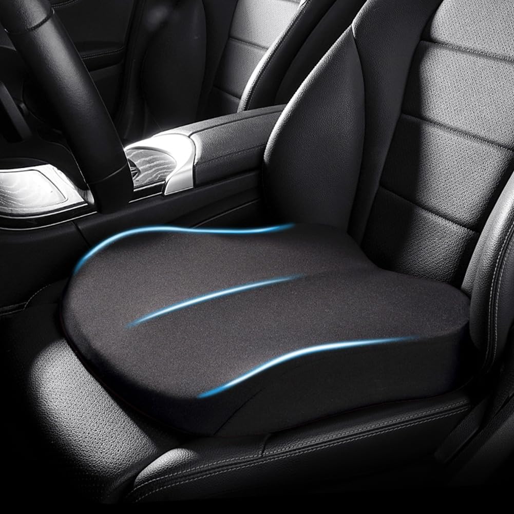 Car Seat Cushion - 3-Inch Height Boost with Memory Foam Comfort 0