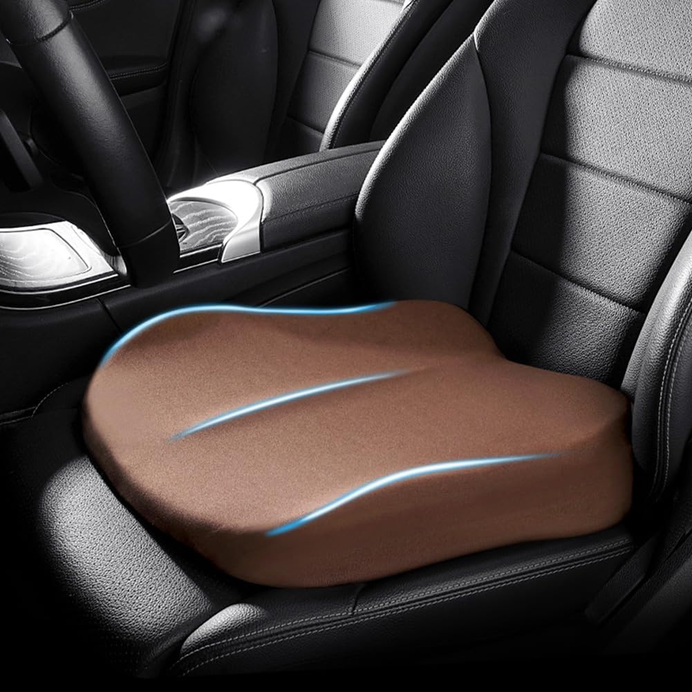 Car Seat Cushion - 3-Inch Height Boost with Memory Foam Comfort 10