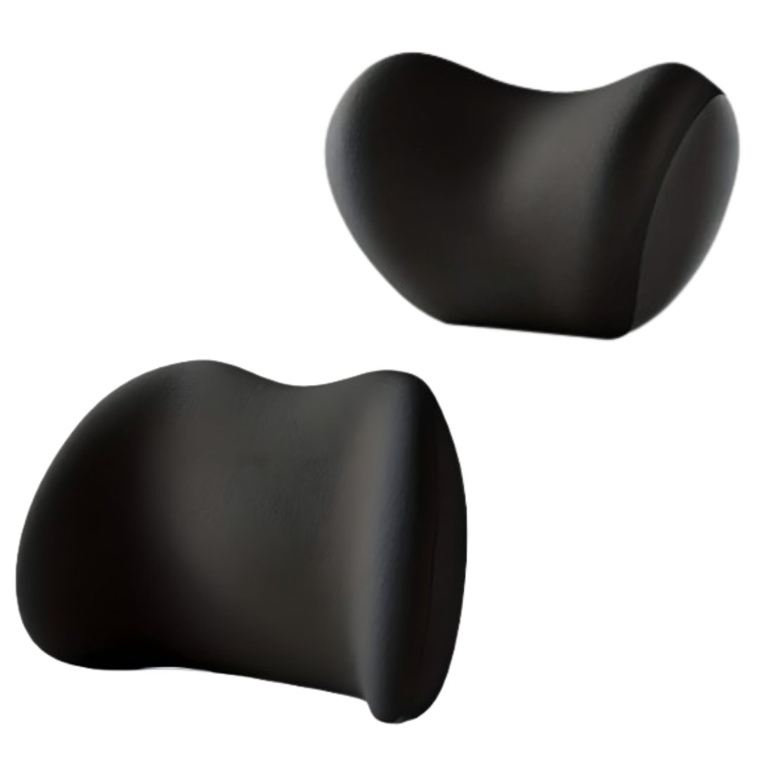 Car Seat Support Set - Ergonomic Neck & Lumbar Memory Foam Cushions 3