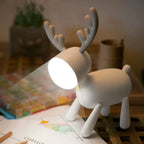 Cartoon Deer LED Night Light - Soft, USB Rechargeable Kids Lamp 1