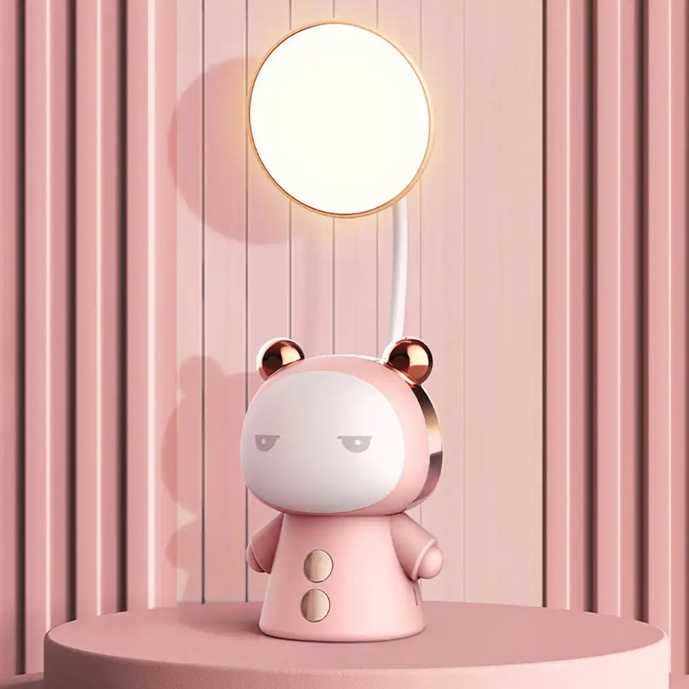 Cartoon LED Table Lamp with Adjustable Arm – Kid-Friendly Bedside Lamp for Reading and Homework 1