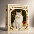 Cat Lover Advent Calendar 2026 with 24 Plastic Christmas Figurines for Holiday Countdown and Festive Decor 7