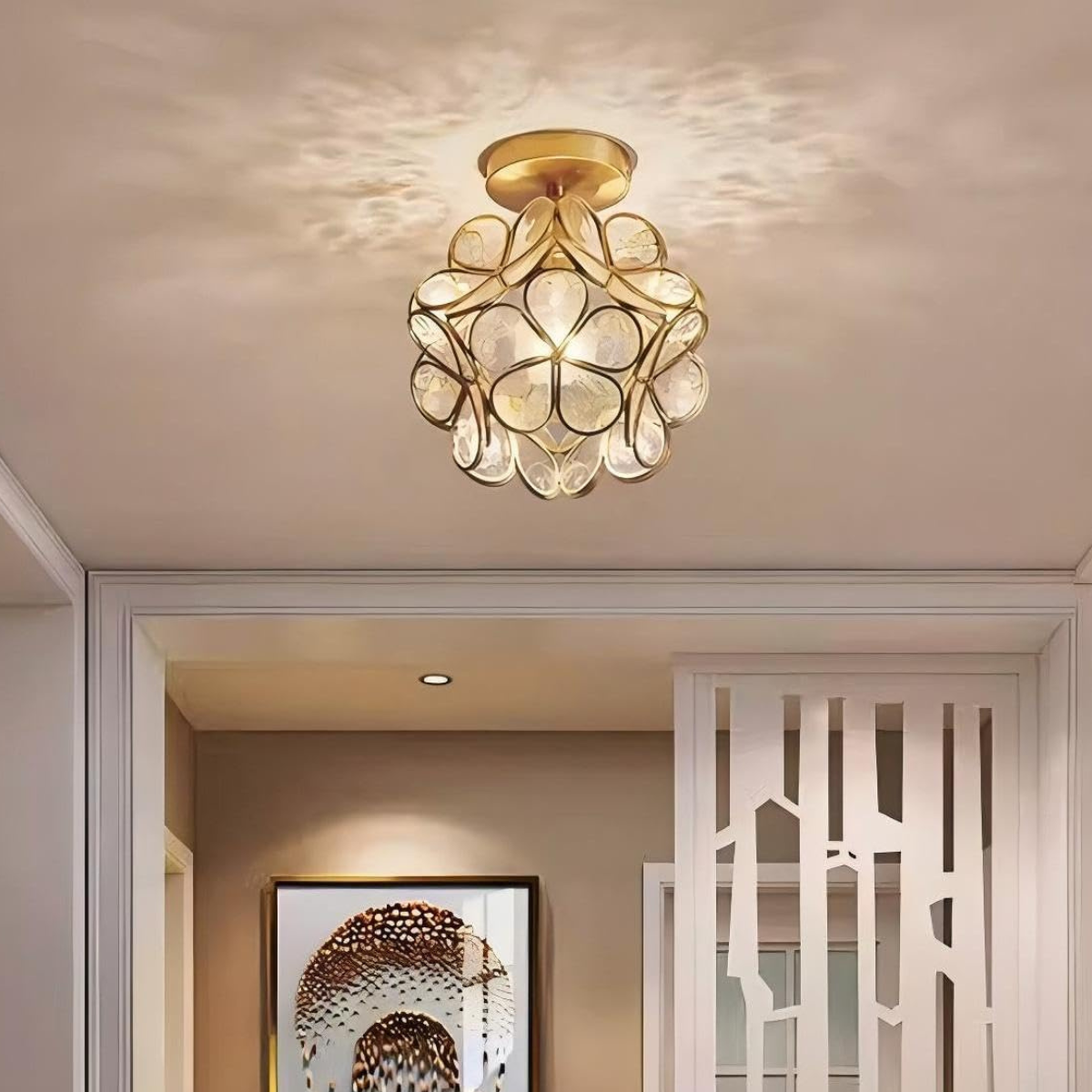 Ceiling Light - Floral Design with Soft Glow for Modern Interiors 3