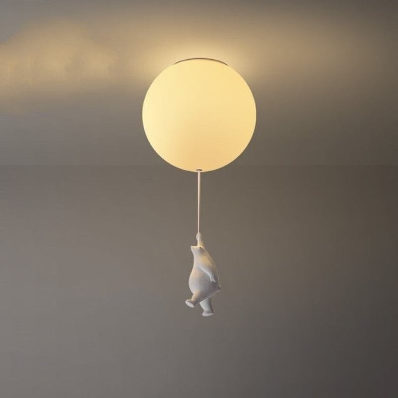 Ceiling Light Bear Balloon Design 12 x 10 in Decorative Indoor Fixture 1