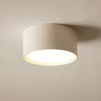 Ceiling Light LED Cylinder Flush Mount Metal Acrylic Shade Black or White 5 to 6 in 04