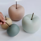 Ceramic Apple Accent Sculpture - Elegant Home Decor & Versatile Room Decor 3