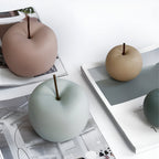 Ceramic Apple Accent Sculpture - Elegant Home Decor & Versatile Room Decor 6