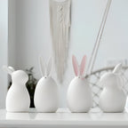 Ceramic Bunny Figurine - Elegant Minimalist Rabbit Decor for Home 3