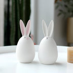 Ceramic Bunny Figurine - Elegant Minimalist Rabbit Decor for Home 8