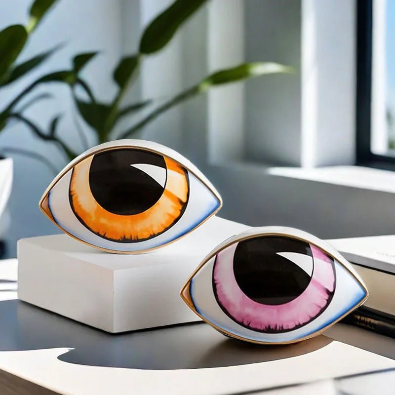 Ceramic Eye Sculpture - Unique Abstract Decor for Modern Interiors 1