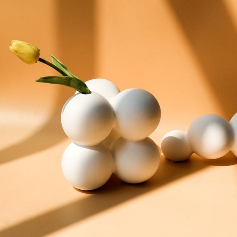 Ceramic Flower Vase - Elegant Design with Anti-Slip Base 7