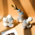Ceramic Flower Vase - Elegant Design with Anti-Slip Base 8