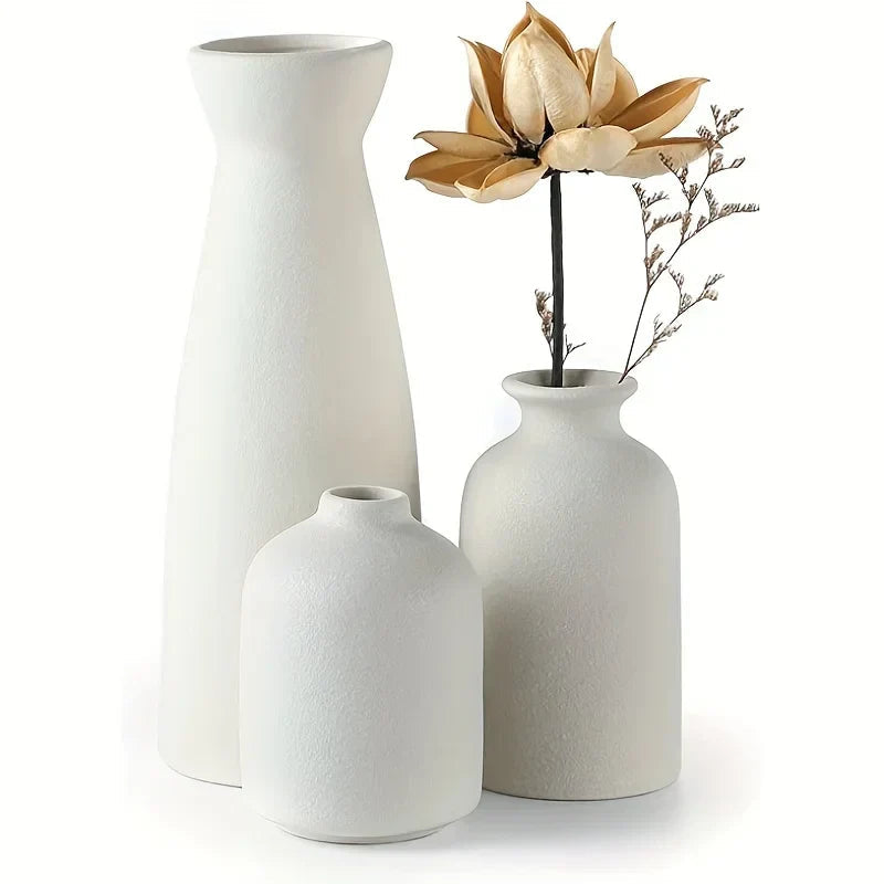 Ceramic Flower Vase Set - Elegant Decorative Vases for Any Space 0