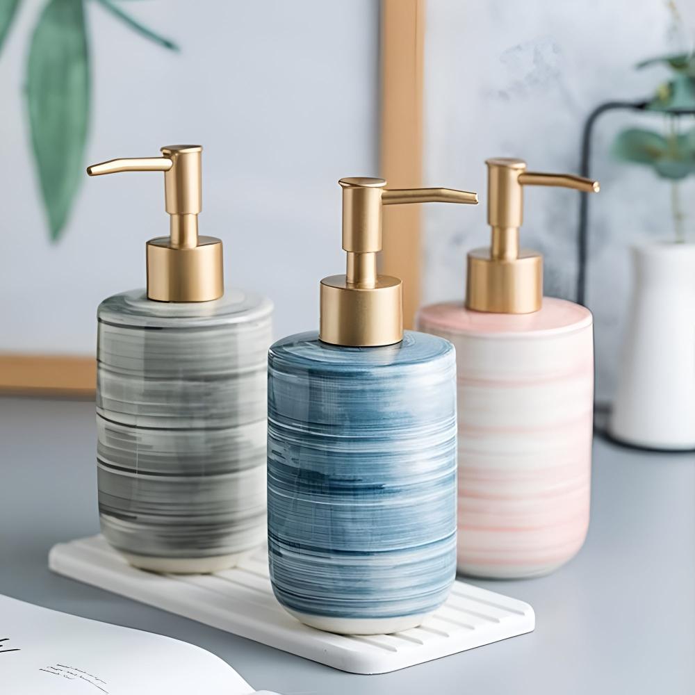 Ceramic Hand Soap Dispenser - Stylish Design for Kitchen & Bathroom 1