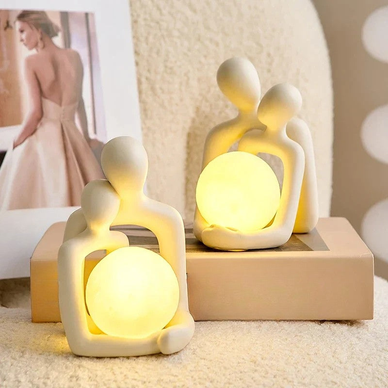 Ceramic Mood Light - Unique LunaGlow Decorative Orb for Mood Lighting in Bedroom and Living Room 5