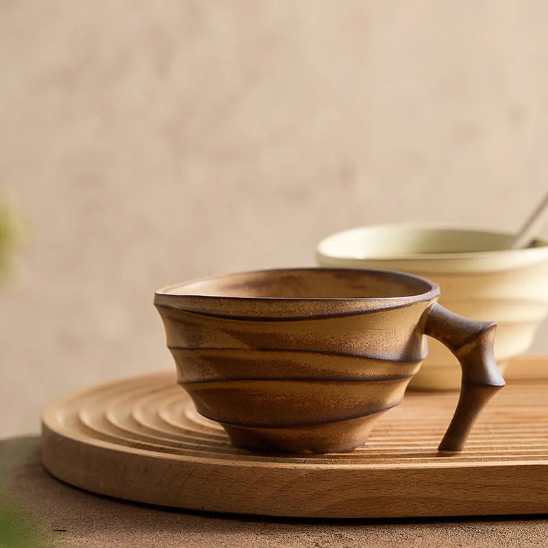 Ceramic Mug - Ergonomic Design with Textured Finish 1