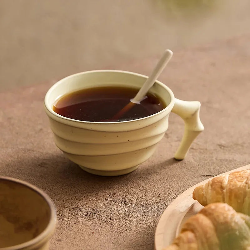 Ceramic Mug - Ergonomic Design with Textured Finish 4
