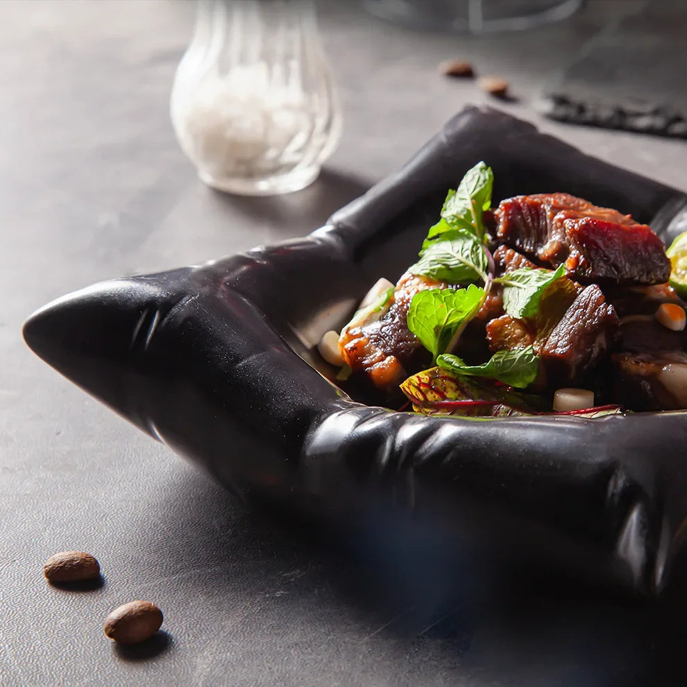 Ceramic Pillow Plate - Unique Design for Elegant Dining & Versatile Use 3