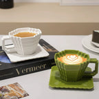 Ceramic Pixel Design Cup and Saucer 6