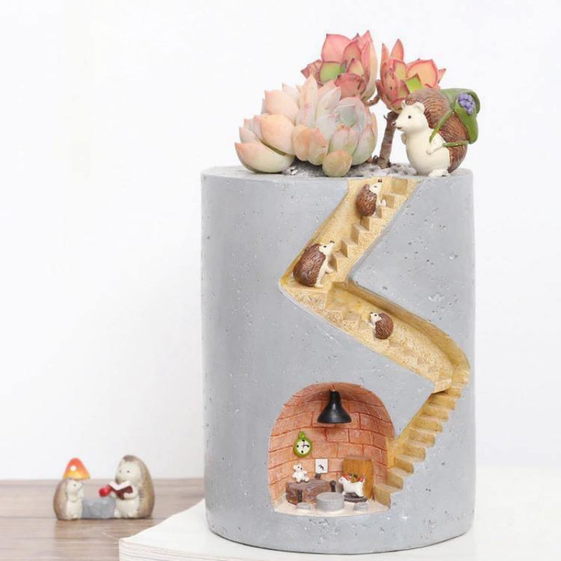 Ceramic Planter Pot - Whimsical Flower Pot for Indoor Plants 0