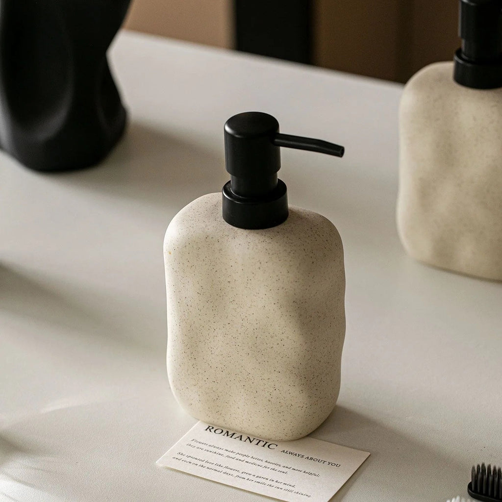 Ceramic Soap Dispenser - 450ml Hand Soap & Dish Soap Pump for Kitchen 3
