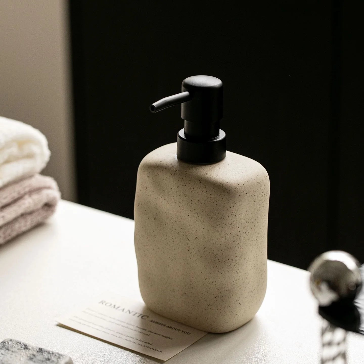 Ceramic Soap Dispenser - 450ml Hand Soap & Dish Soap Pump for Kitchen 8