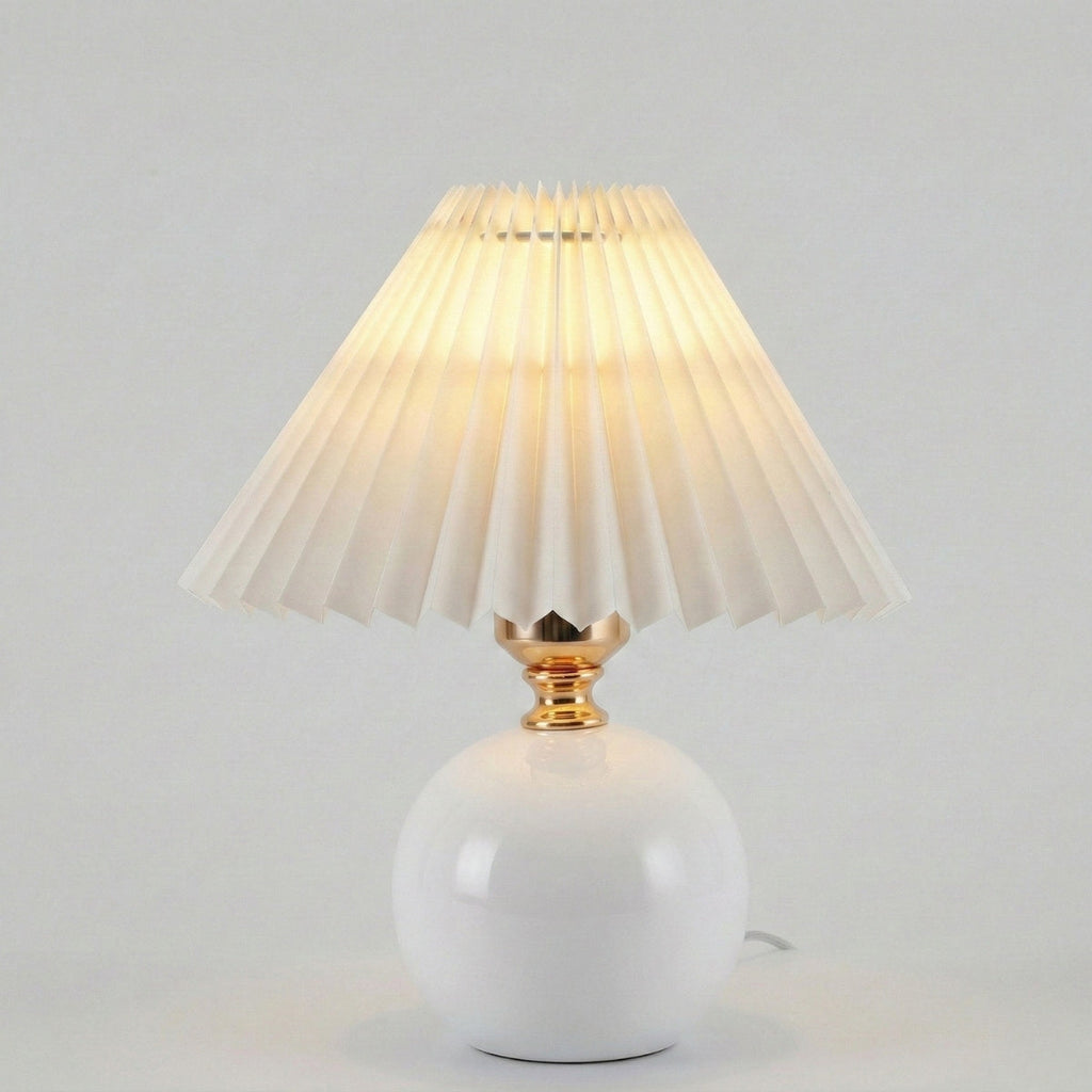 Ceramic Table Lamp - Compact Design for Warm Ambient Lighting 0