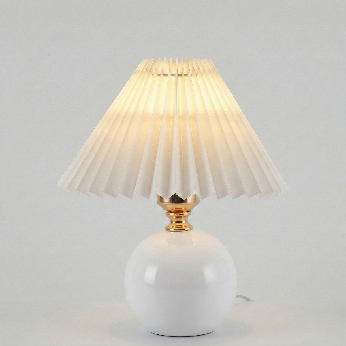 Ceramic Table Lamp - Compact Design for Warm Ambient Lighting 0