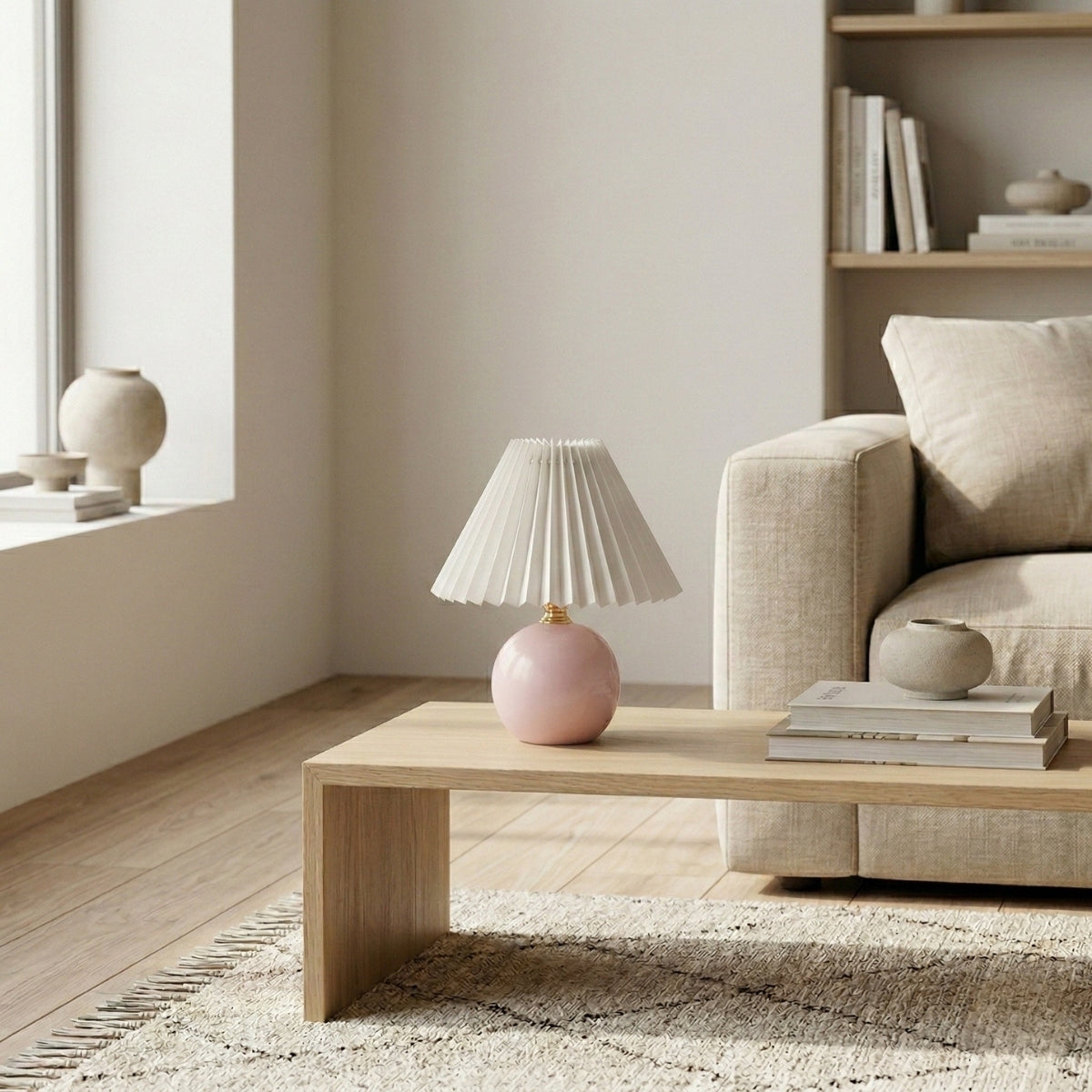 Ceramic Table Lamp - Compact Design for Warm Ambient Lighting 2