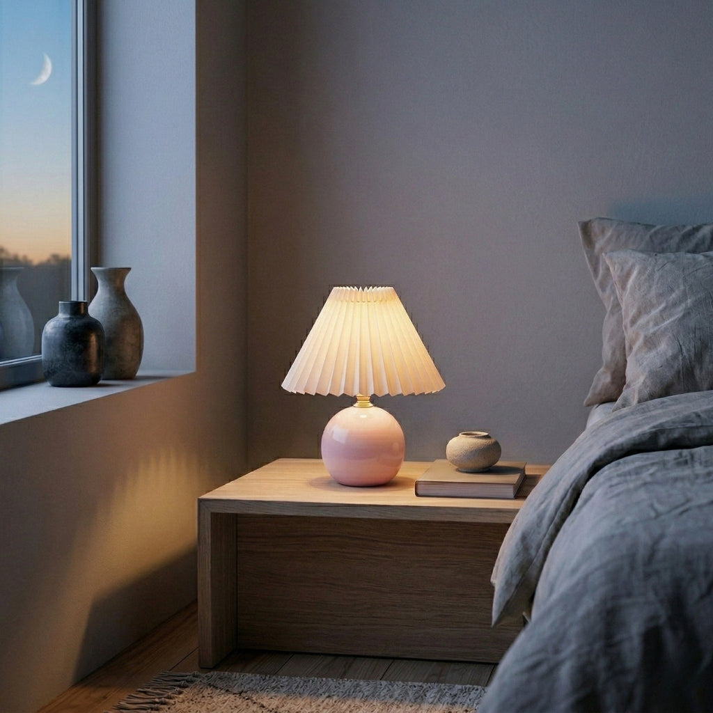 Ceramic Table Lamp - Compact Design for Warm Ambient Lighting 3