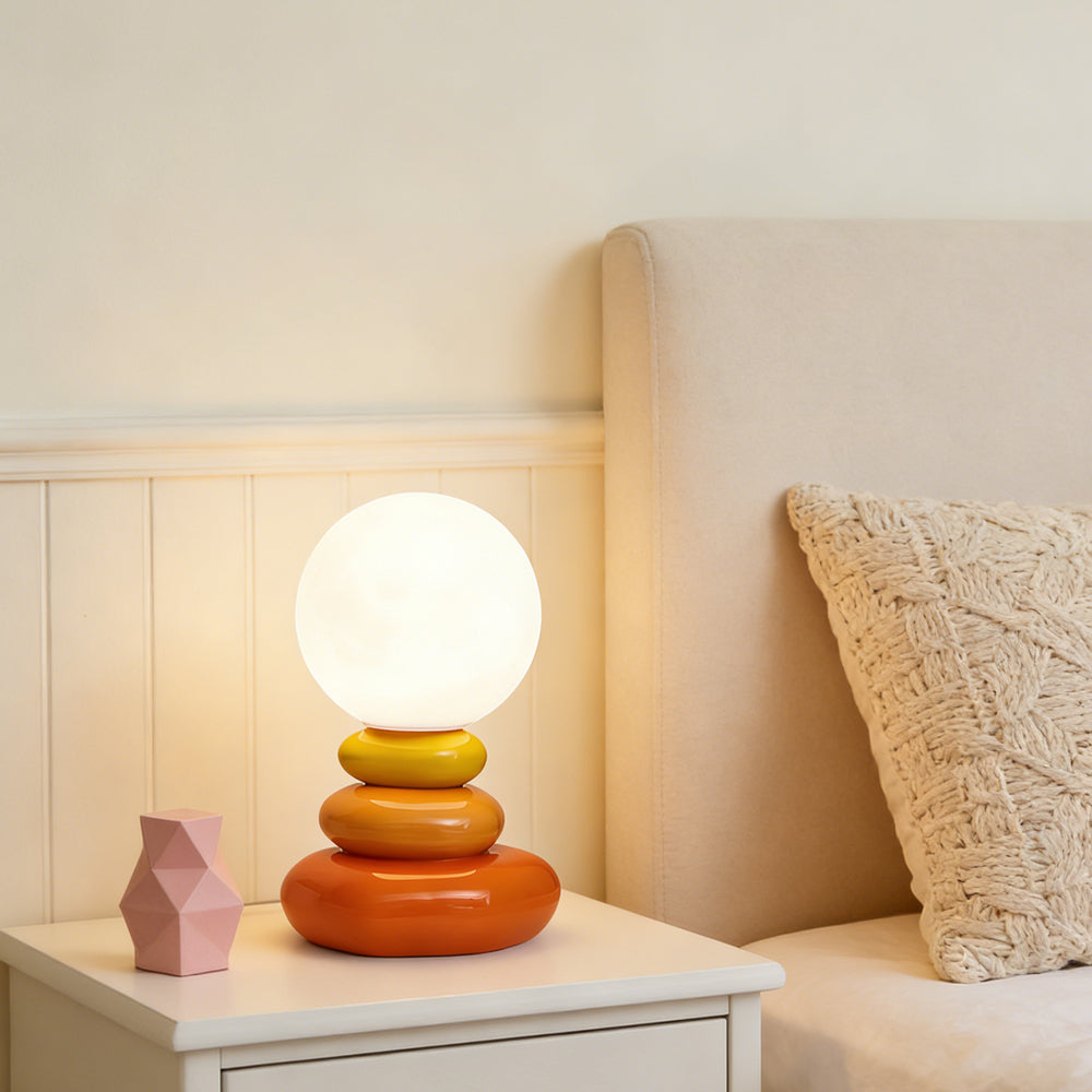 Ceramic Table Lamp - Sculptural Design for Minimalist Bedroom or Living Room 5
