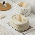 Ceramic Tissue Box Holder - Elegant Cover for Home Decor & Versatile Use 1