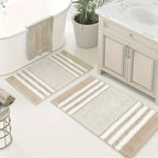Chenille Bath Mat - Ultra-Absorbent Non-Slip Comfort for Bathroom Rugs 1