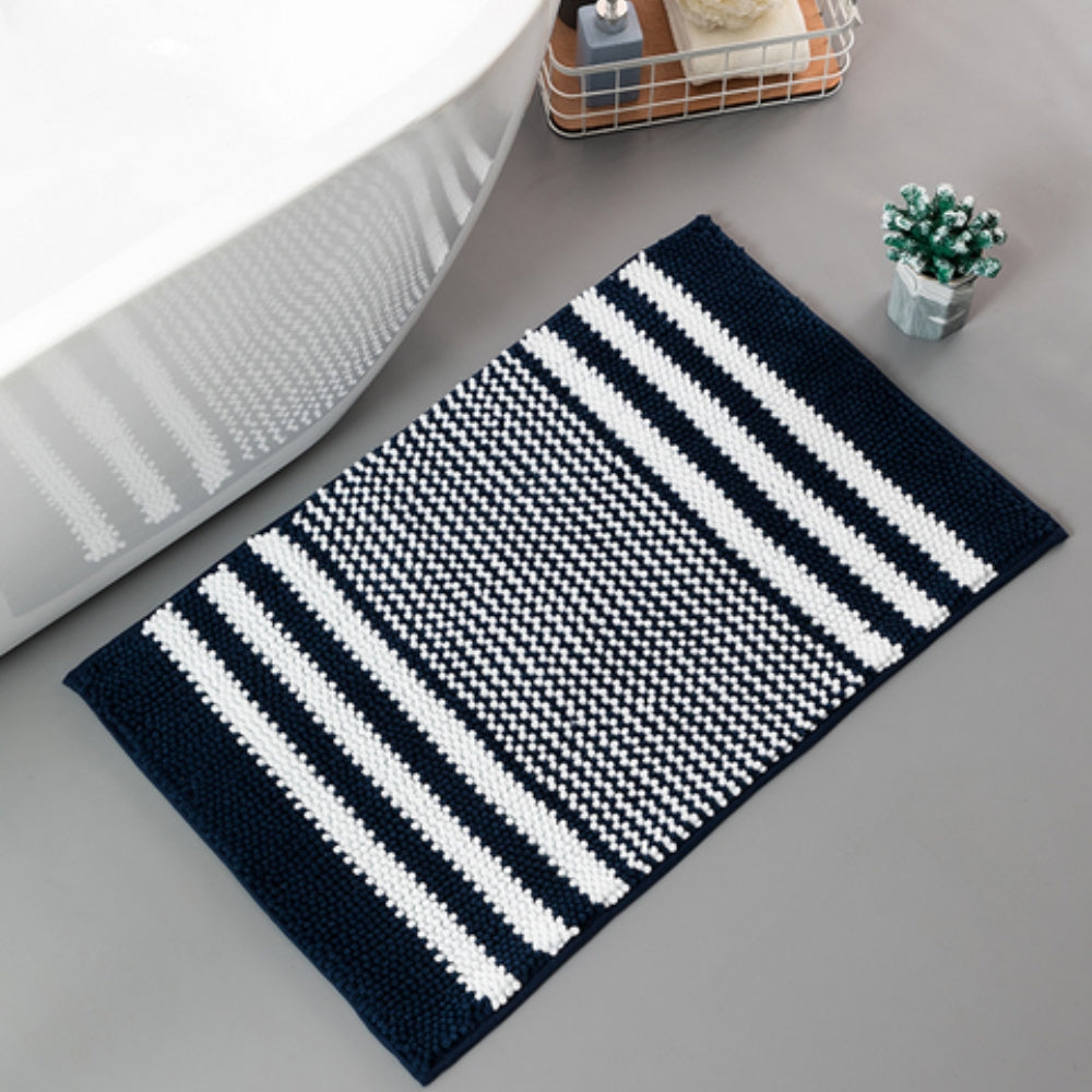 Chenille Bath Mat - Ultra-Absorbent Non-Slip Comfort for Bathroom Rugs 5